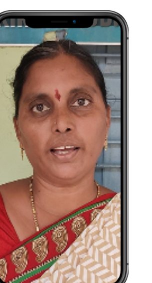 Teacher feedback video frame from BVK School, Kirlampudi
