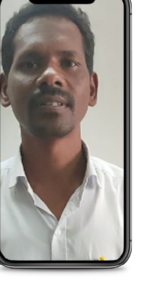 Teacher feedback video frame from BVK School, Paderu