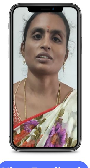 Teacher feedback video frame from BVK School, Chinna Amiram