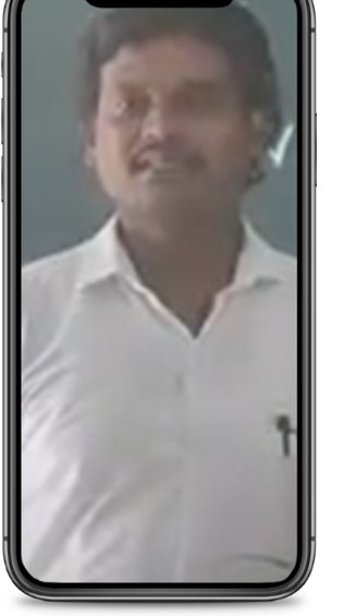 Teacher feedback video frame from BVK School, Maharani Pet