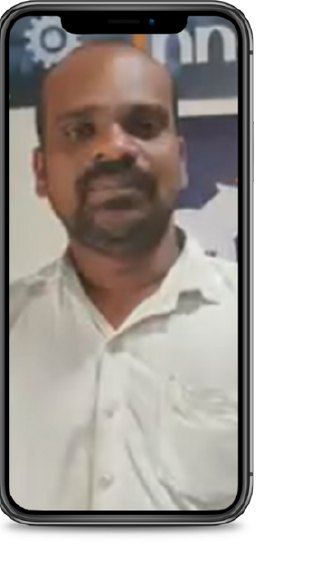 Teacher feedback video frame from BVK School, Maharani Pet